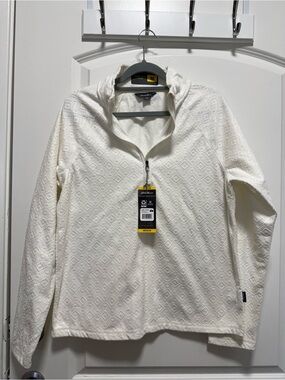 Eddie Bauer Ivory Polar Fleece 1/4 Zip
